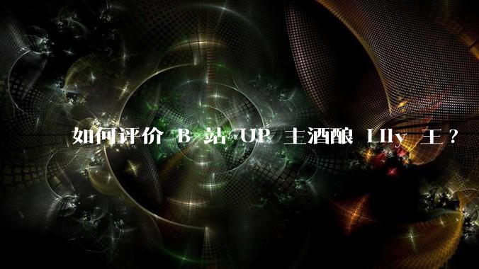 如何评价 B 站 UP 主酒酿 Lily 王?